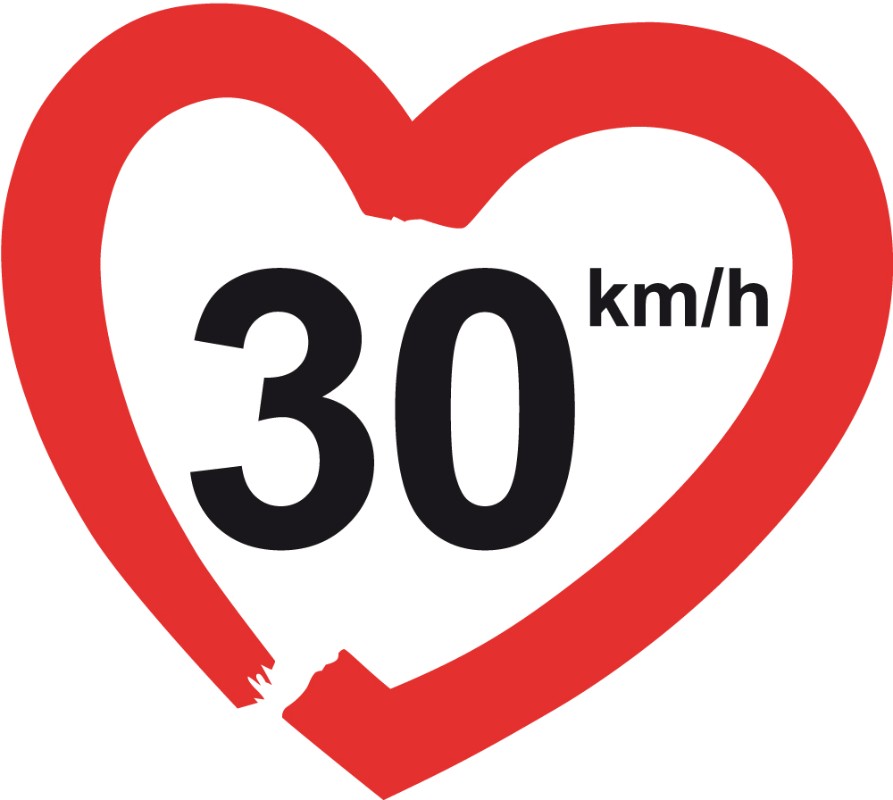 ​30kph Speed limit