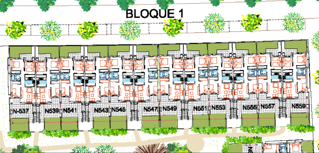 Correction of the schedule of painting work : PAINTING OF BLOCK 3, 2 and 1