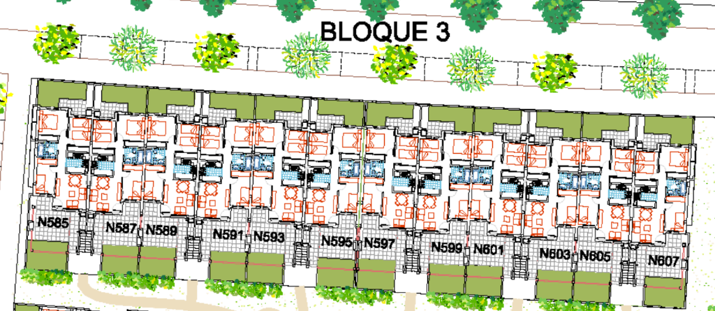 Naranjos 7 - PAINTING OF BLOCK 3 and 2