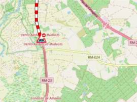 Carretera RM-23 punto kilométrico 1, cerrada al trafico en ambas direcciones